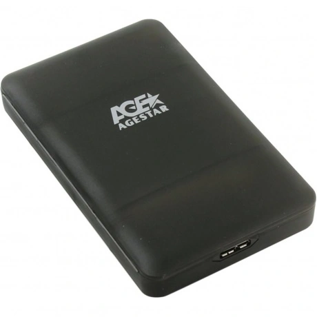 Внешний корпус для HDD/SSD AgeStar 31UBCP3 SATA пластик черный 2...