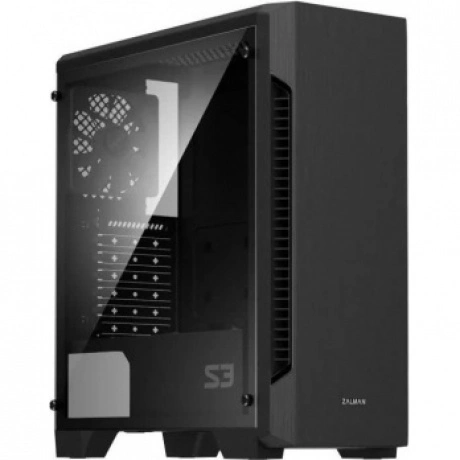 Корпус Zalman S3 Tempered Glass Window Black