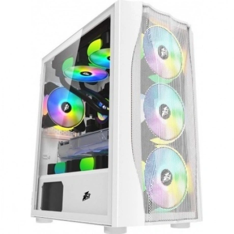 Корпус 1stPlayer Firebase X3-M White (X3-M-WH-4F1-W)
