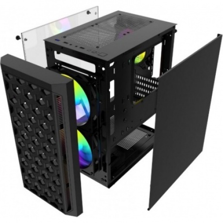Корпус Powercase Mistral Micro T3B чёрный (CMIMTB-L3) - фото 6