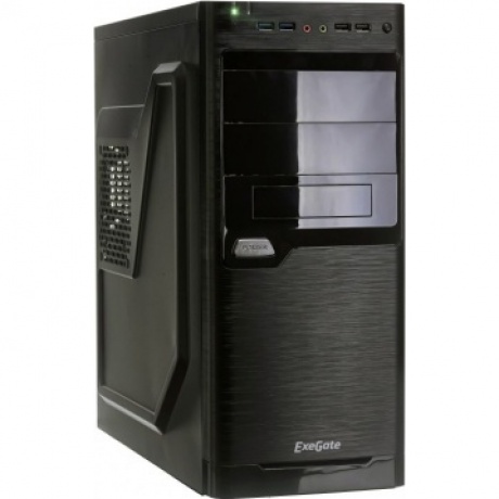 Корпус ExeGate MiditowerXP-330U Black (EX272731RUS) - фото 1