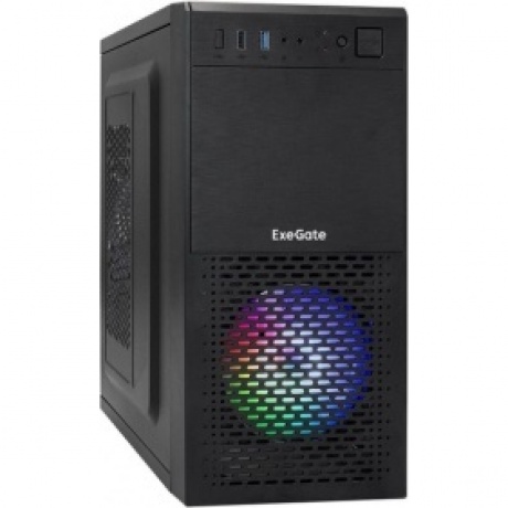 Корпус ExeGate Minitower mEVO-7807 черный (EX292981RUS) - фото 1