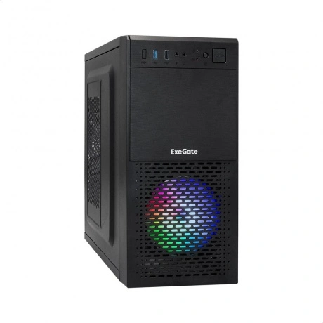 Корпус ExeGate Minitower mEVO-7807-NPX600 черный (EX292985RUS)