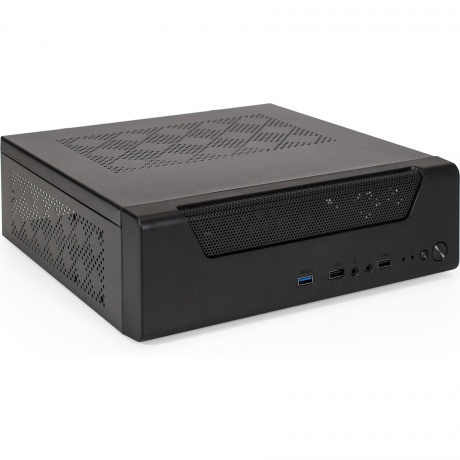 Корпус ExeGate Desktop FL-102-TPS300 черный (EX294019RUS) - фото 1