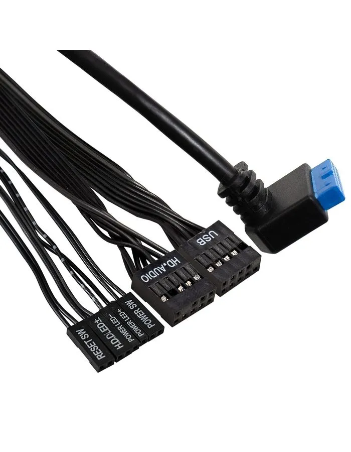 Корпус ExeGate Desktop FL-102-TPS450 черный (EX294022RUS) - фото 2
