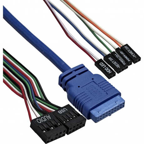 Корпус ExeGate Desktop MI-207U-M300 черный (EX288780RUS) - фото 5