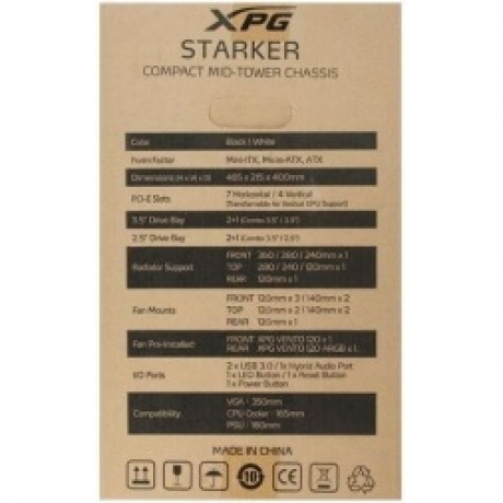 Корпус XPG STARKER BLACK черный (STARKER-BKCWW) - фото 20