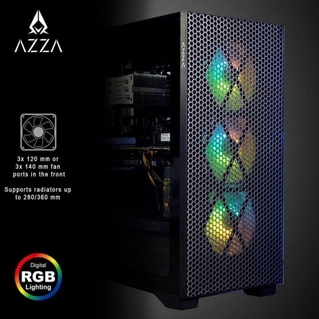 Корпус Azza Hive черный (CSAZ-450 HIVE) - фото 12