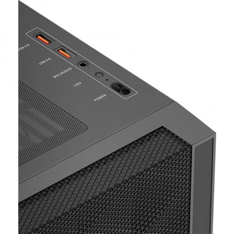 Корпус PcCooler C3D510 ARGB черный (C3D510-BKP3-GL) - фото 6