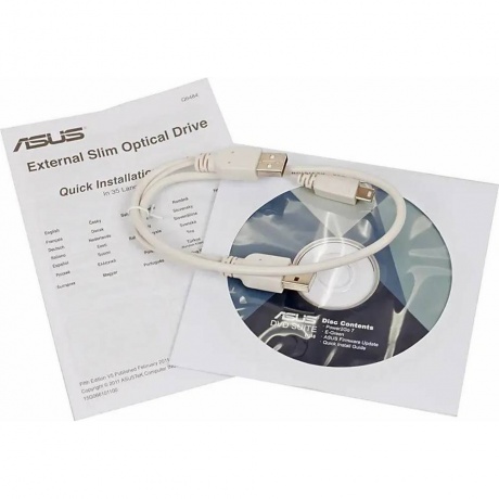 Привод DVD-RW Asus SDRW-08D2S-U LITE белый - фото 6