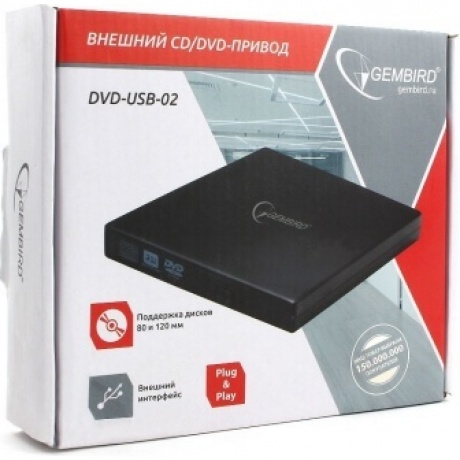 Привод DVD-RW Gembird DVD-USB-02 Black - фото 5
