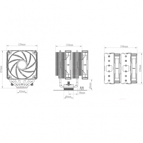 Кулер Deepcool AG620 (R-AG620-BKNNMN-G-1) - фото 11