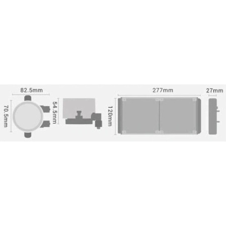 Система водяного охлаждения PcCooler DA240 (DA240-WHAWXX-GL) белый - фото 10