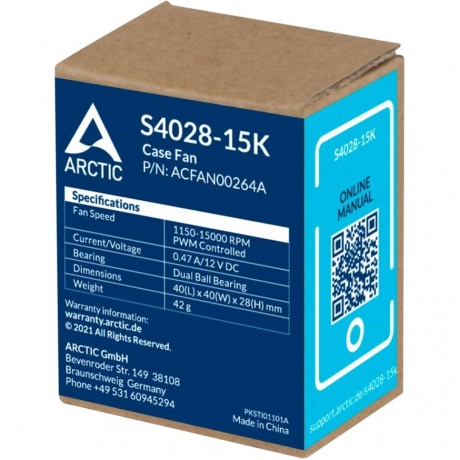 Вентилятор Arctic Cooling S4028-15K (ACFAN00274A) - фото 7