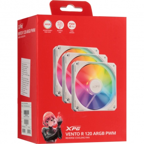 Вентилятор XPG VENTOR120ARGBPWM3C-WHCWW (3-pack) - фото 8