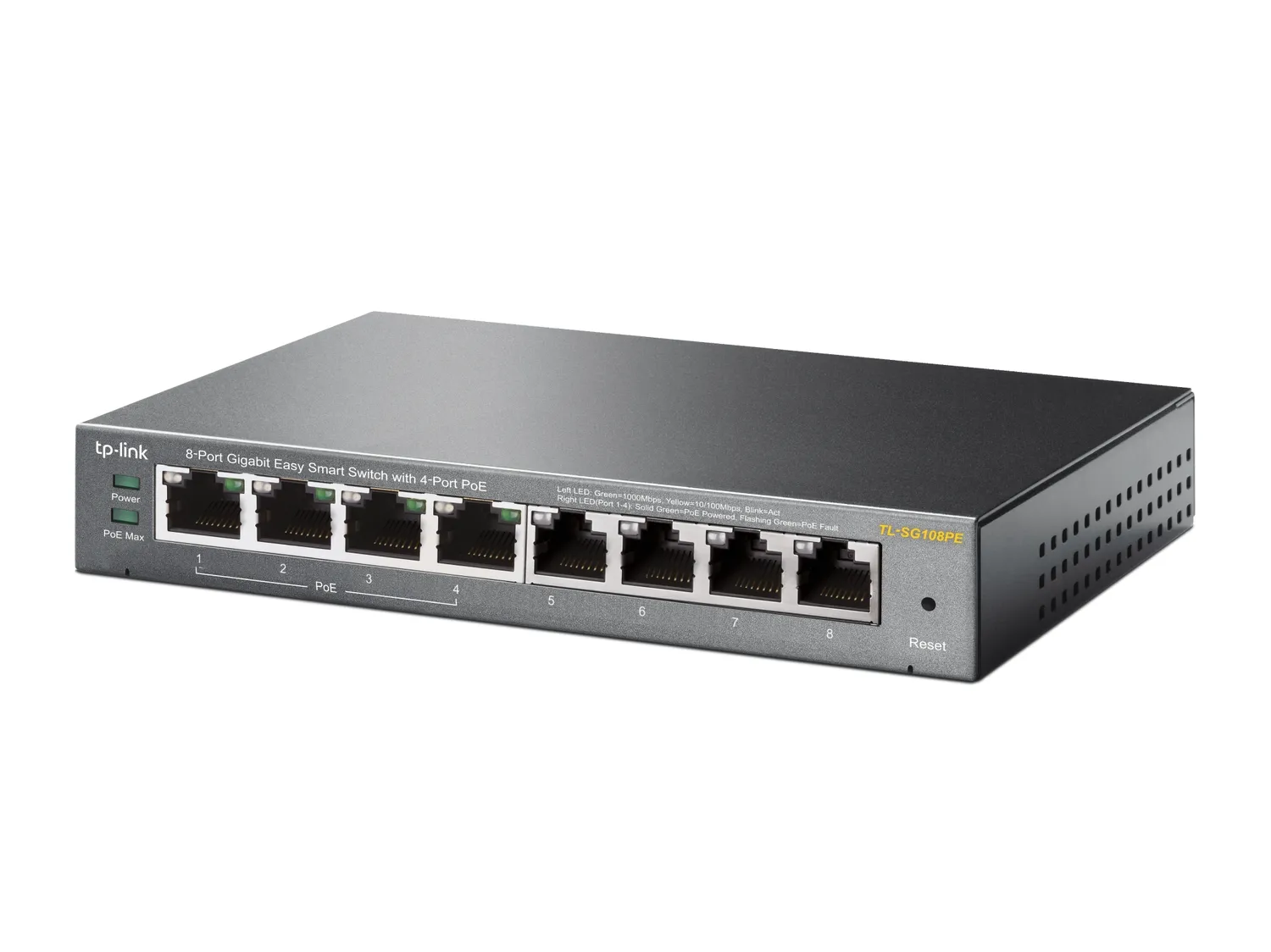 Коммутатор TP-LINK Easy Smart TL-SG108PE V1 - фото 3