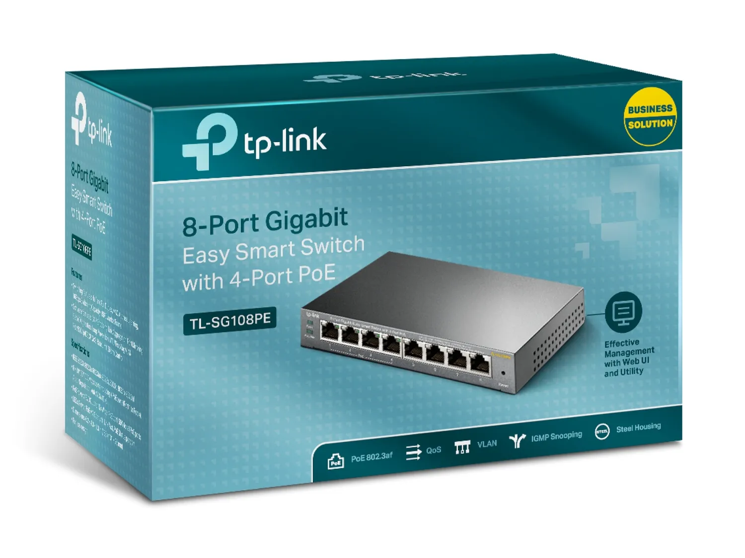 Коммутатор TP-LINK Easy Smart TL-SG108PE V1 - фото 5