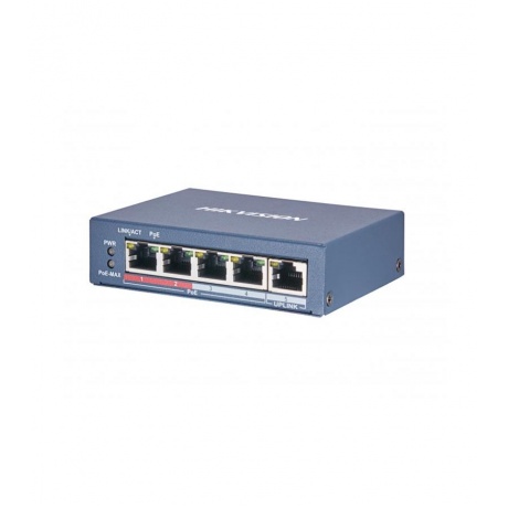Коммутатор HikVision DS-3E0105P-E(B) - фото 1