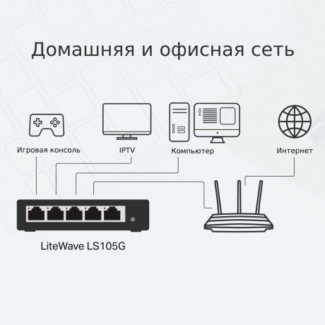 Коммутатор TP-Link LS105G - фото 3
