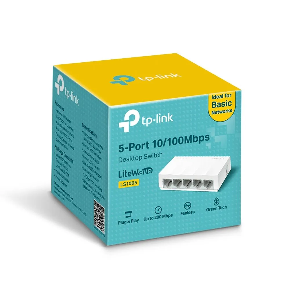 Коммутатор TP-Link LS1005 5 ports - фото 3