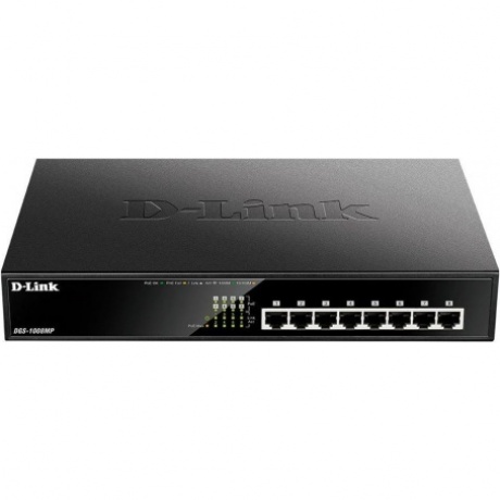 Коммутатор D-Link DGS-1008MP/B1A - фото 1
