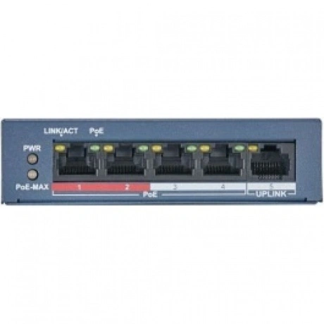 Коммутатор Hikvision HiWatch DS-S504P(B)