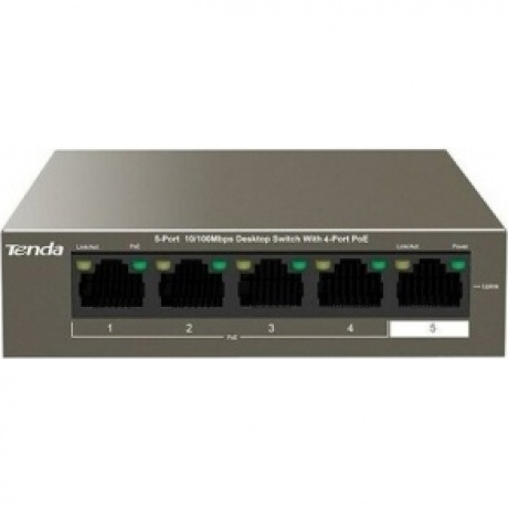 Коммутатор Tenda TEF1105P-4-38W - фото 1
