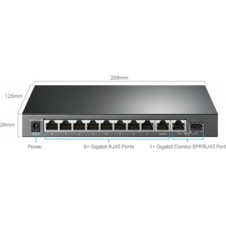 Коммутатор TP-Link TL-SG1210MPE - фото 3