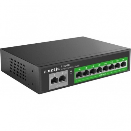 Коммутатор Netis 8POE+2XGE P110GC - фото 1