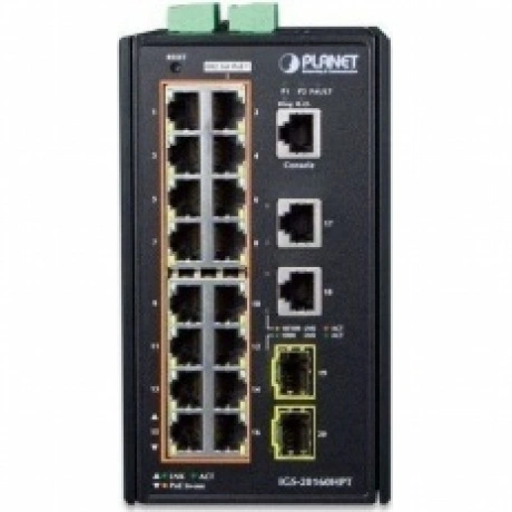 Коммутатор Planet IP30 IGS-20160HPT
