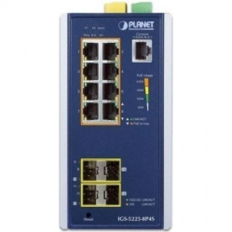 Коммутатор Planet IP30 IGS-5225-8P4S - фото 2