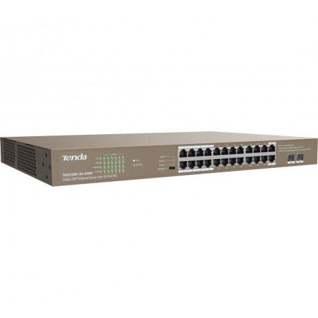 Коммутатор Tenda TEG1126P-24-410W - фото 3