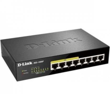 Коммутатор D-Link DGS-1008P/F1A - фото 1