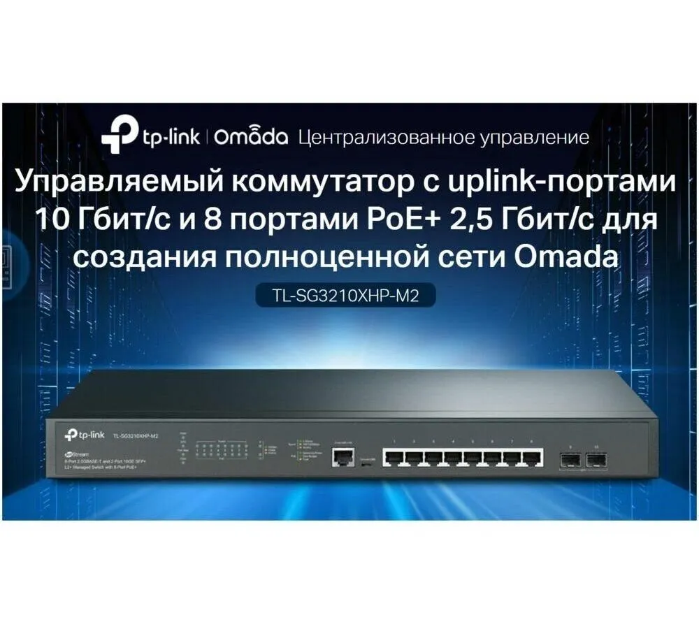 Коммутатор TP-Link TL-SG3210XHP-M2 - фото 8