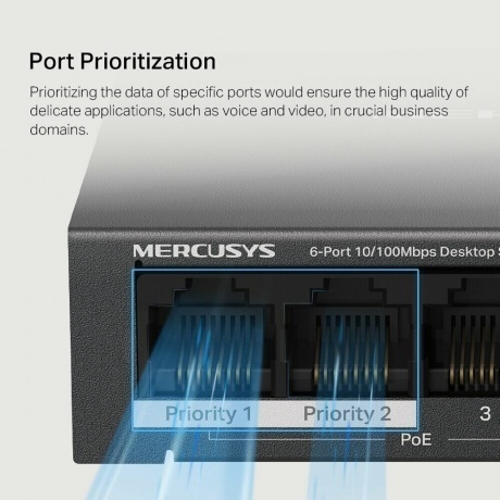 Коммутатор Mercusys MS106LP - фото 16