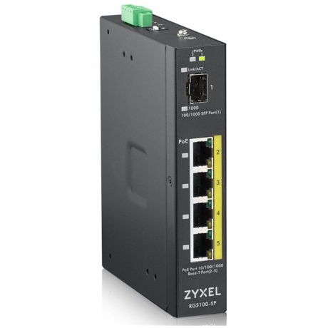 Коммутатор Zyxel RGS100-5P (RGS100-5P-ZZ0101F) - фото 1