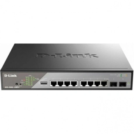 Коммутатор D-Link (DSS-200G-10MPP/A1A)