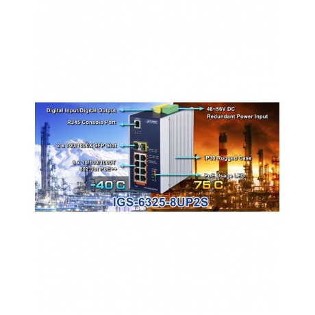 Коммутатор Planet IGS-6325-8UP2S - фото 4