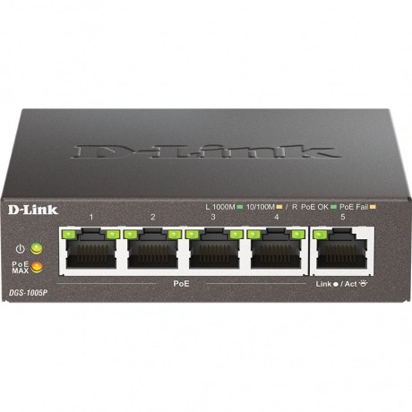 Коммутатор D-Link DGS-1005P/B3A