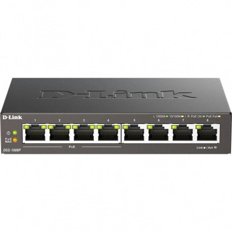 Коммутатор D-Link DGS-1008P/F3A