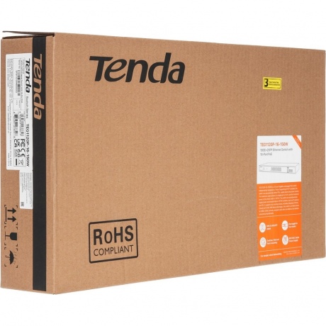 Коммутатор TENDA TEG1120P-16-150W - фото 4