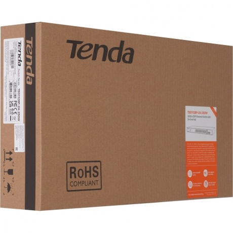 Коммутатор TENDA TEG1128P-24-250W - фото 4