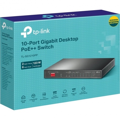 Коммутатор TP-Link TL-SG1210PP - фото 5