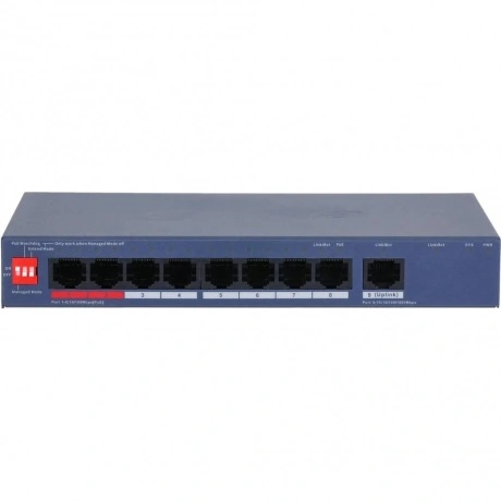 Коммутатор Dahua DH-CS4009-8ET1GT-110 (L2) 8x100Мбит/с 1x1Гбит/с...