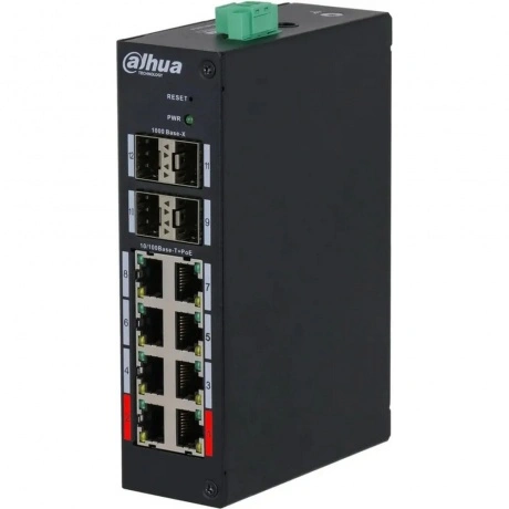 Коммутатор Dahua DH-HS4412-8ET-120 (L2) 8x100Мбит/с 4x1Гбит/с 4S...