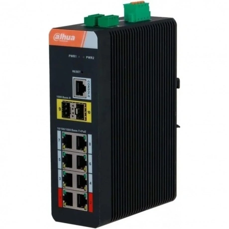 Коммутатор Dahua DH-IS4210-8GT-120 (L2) 8x1Гбит/с 2SFP 8PoE 120W...