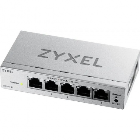 Коммутатор Zyxel GS1200-5HPv3 (GS1200-5HPV3-EU0101F) - фото 3