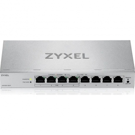 Коммутатор Zyxel GS1200-8HPv3 (GS1200-8HPV3-EU0101F) - фото 1