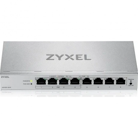 Коммутатор Zyxel GS1200-8HPv3 (GS1200-8HPV3-EU0101F)