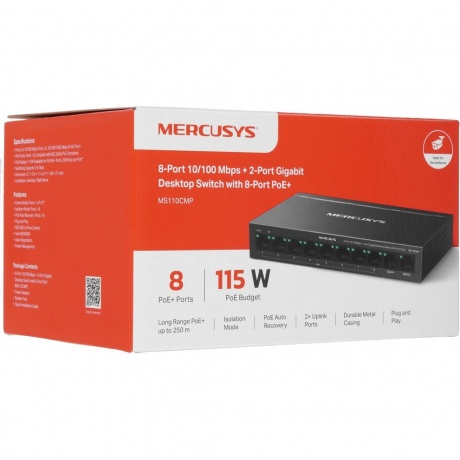 Коммутатор Mercusys MS110CMP - фото 3